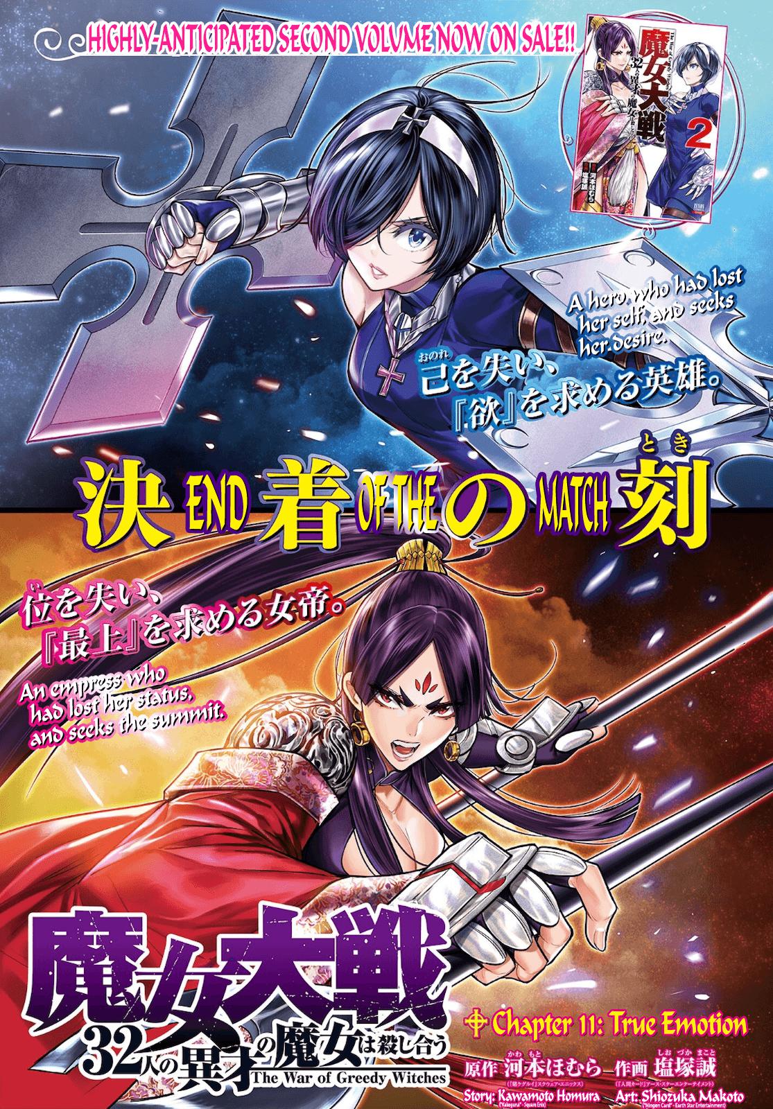 Majo Taisen: 32-nin no Isai no Majo wa Koroshiau Chap 11 - Next Chap 12