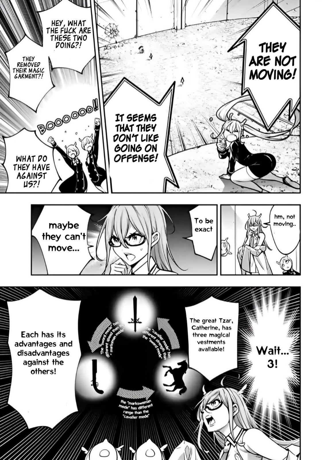 Majo Taisen: 32-nin no Isai no Majo wa Koroshiau Chap 25 - Next Chap 26