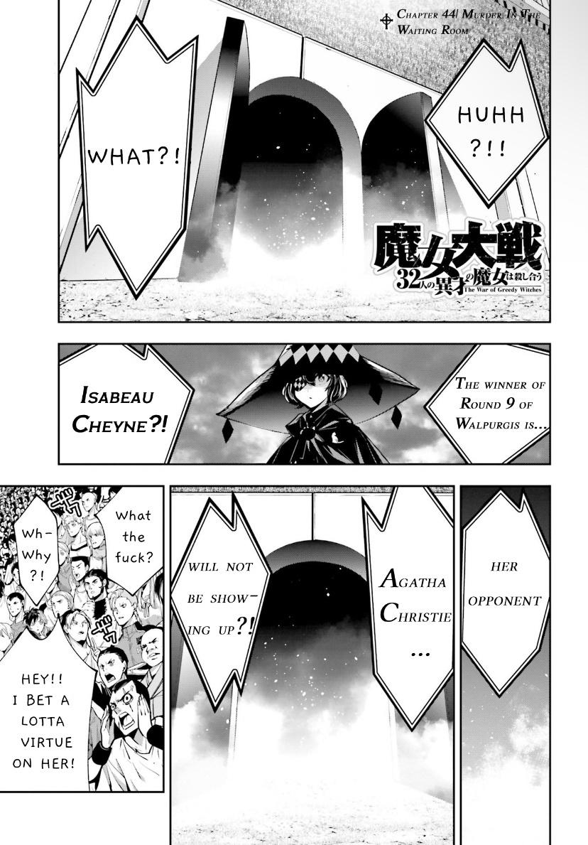 Majo Taisen: 32-nin no Isai no Majo wa Koroshiau Chap 44 - Next Chap 45
