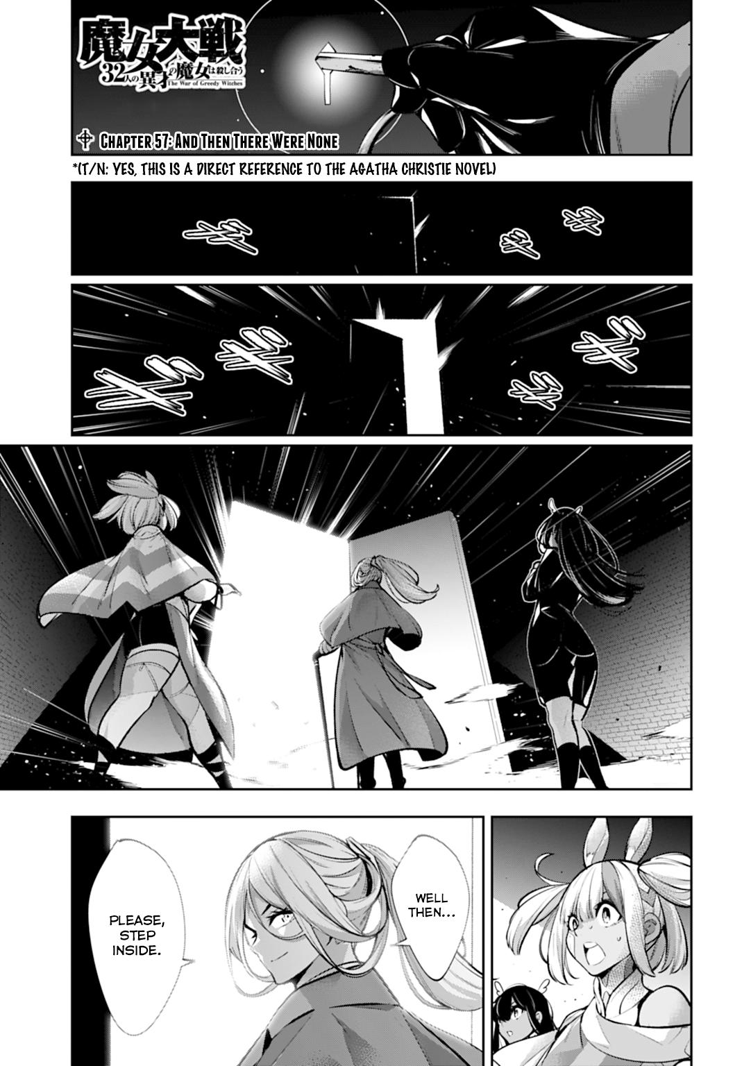 Majo Taisen: 32-nin no Isai no Majo wa Koroshiau Chap 57 - Next Chap 58