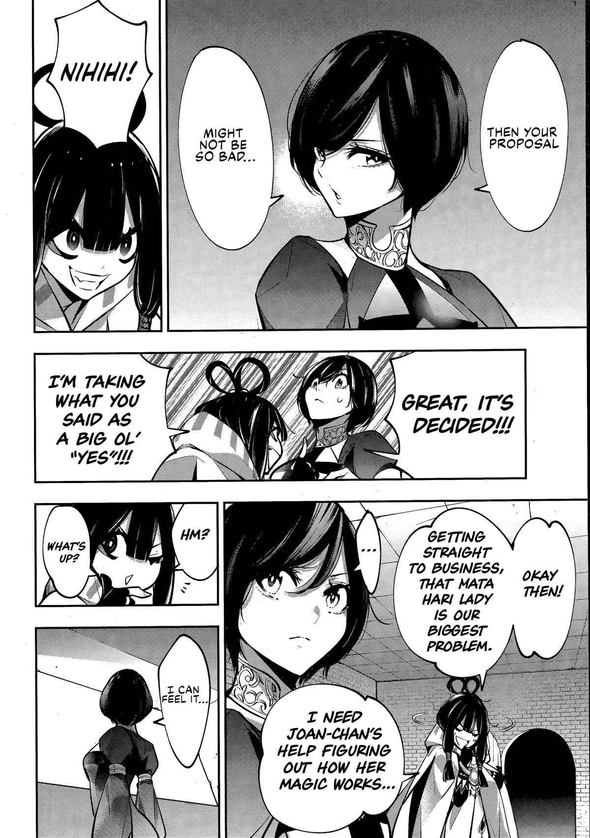 Majo Taisen: 32-nin no Isai no Majo wa Koroshiau Chap 56 - Next Chap 57