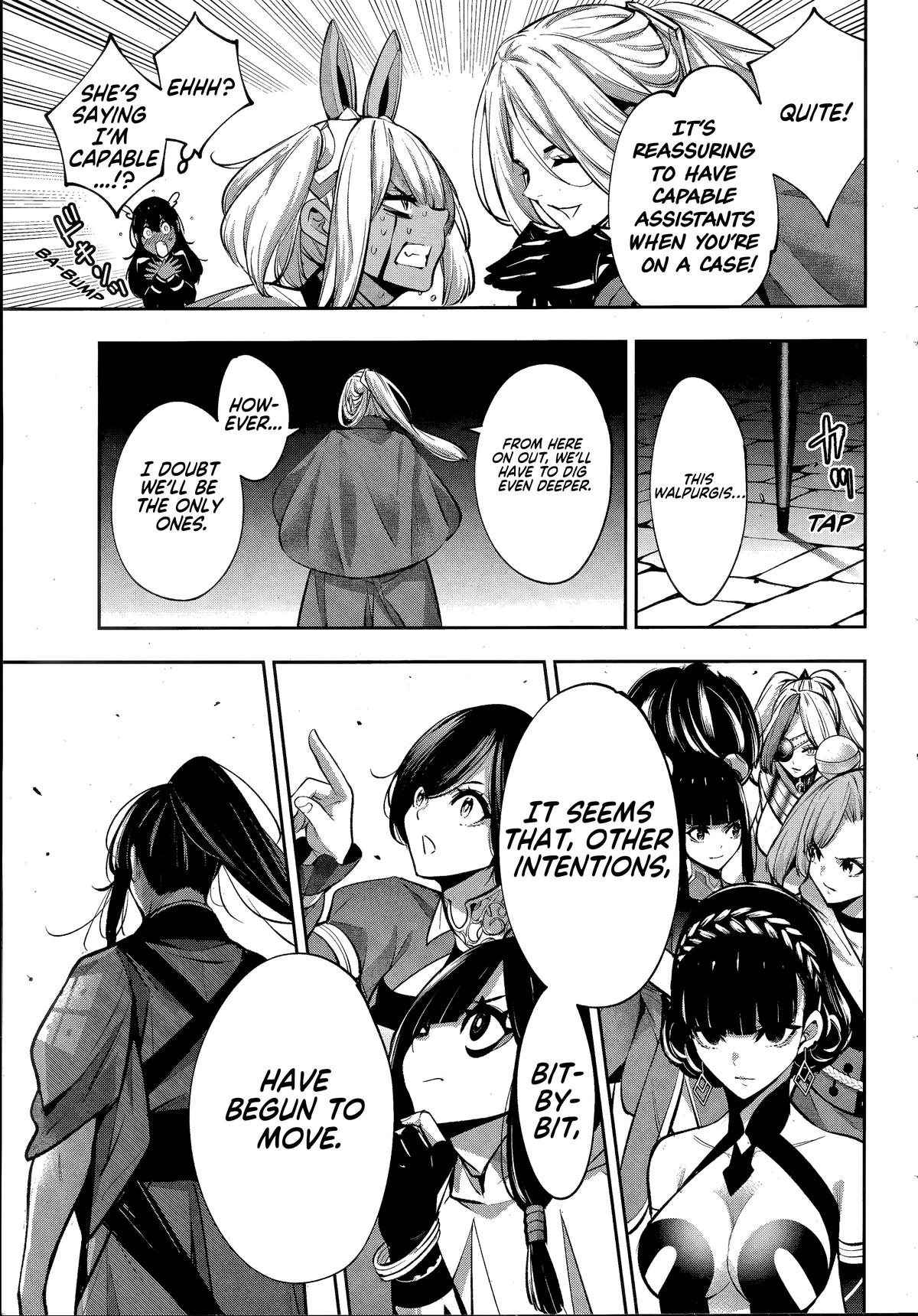 Majo Taisen: 32-nin no Isai no Majo wa Koroshiau Chap 56 - Next Chap 57