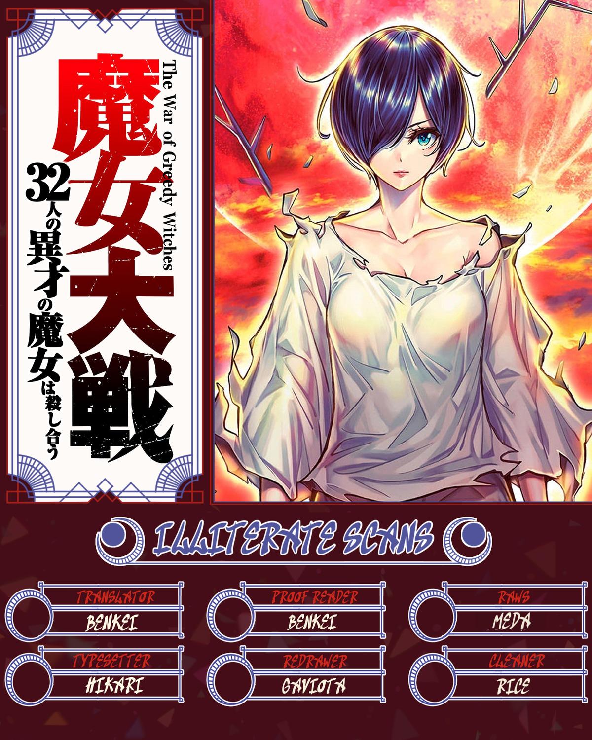 Majo Taisen: 32-nin no Isai no Majo wa Koroshiau Chap 59 - Next Chap 60