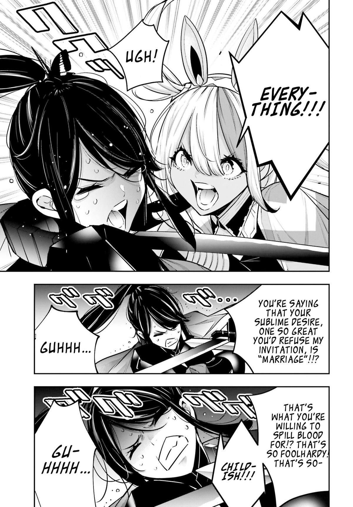 Majo Taisen: 32-nin no Isai no Majo wa Koroshiau Chap 52 - Next Chap 53
