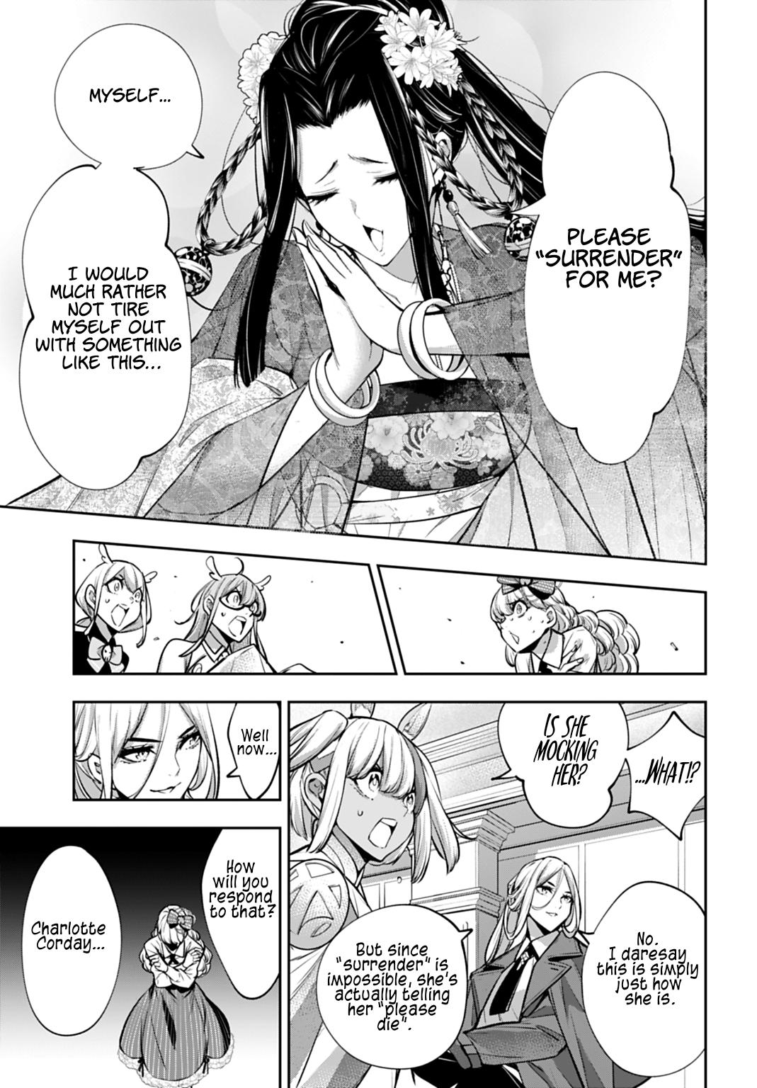 Majo Taisen: 32-nin no Isai no Majo wa Koroshiau Chap 64 - Next Chap 65