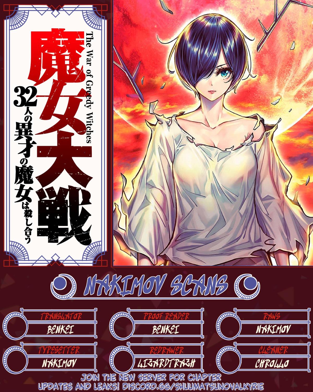 Majo Taisen: 32-nin no Isai no Majo wa Koroshiau Chap 65 - Next Chap 66