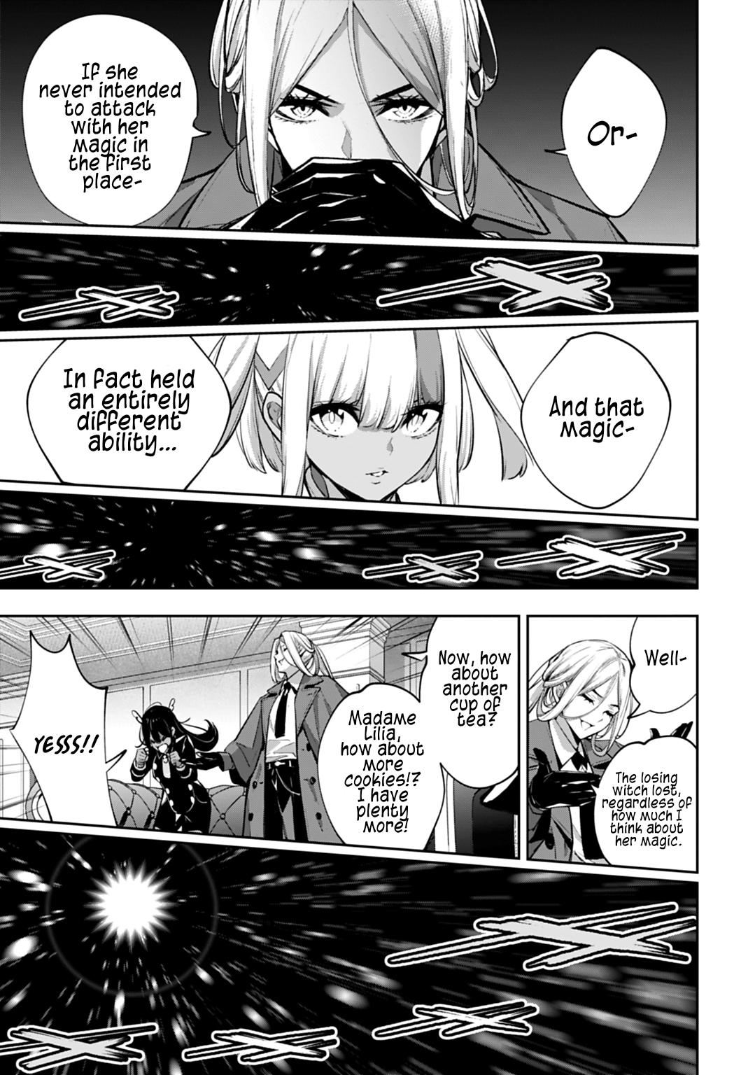 Majo Taisen: 32-nin no Isai no Majo wa Koroshiau Chap 65 - Next Chap 66