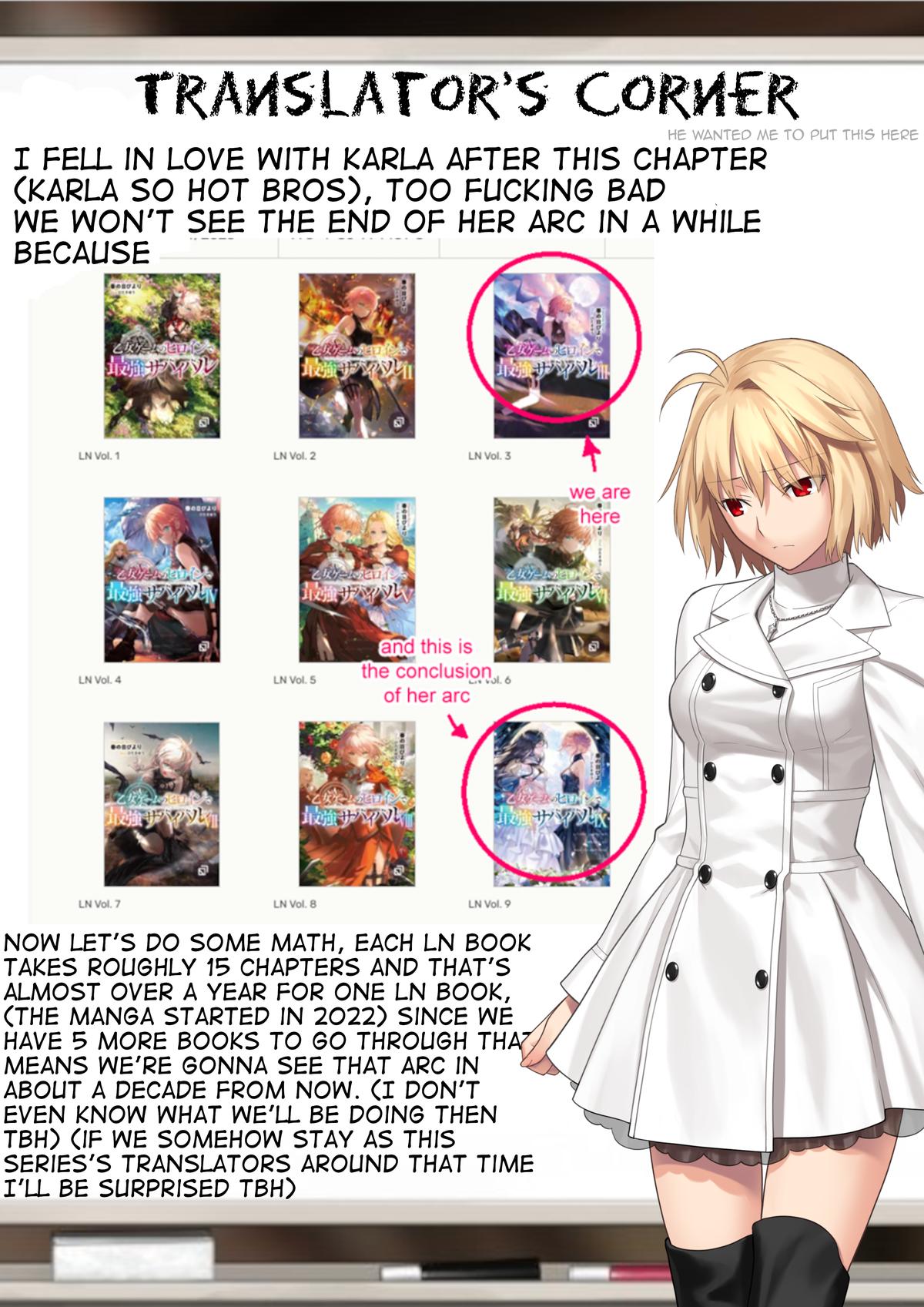 Otome Game no Heroine de Saikyou Survival @comic Chap 30.5 - Next Chap 31.5