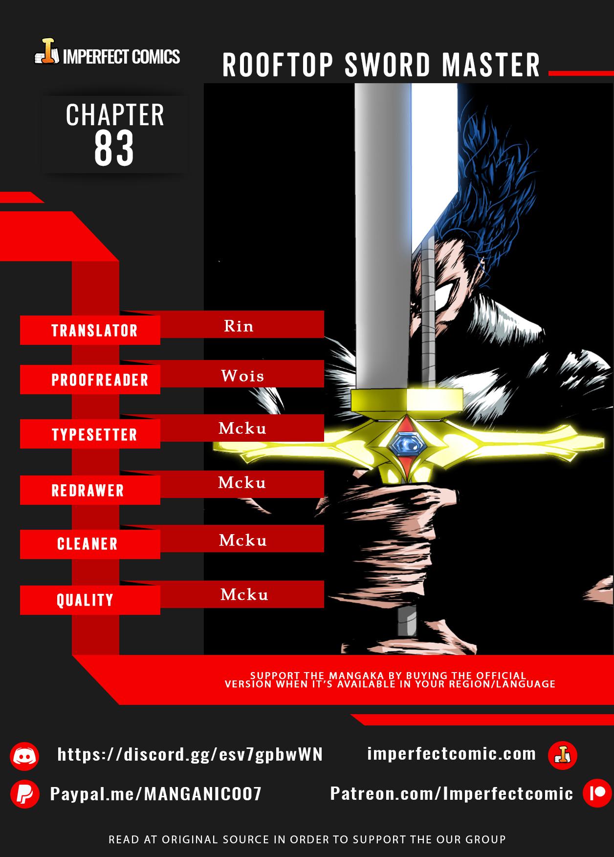 Rooftop Sword Master Chap 83 - Next Chap 84