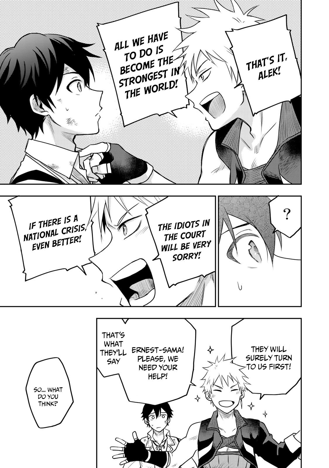 Mikata ga Yowa Sugite Hojo Mahou ni Toushite ita Kyuutei Mahou shi, Tsuihou Sarete Saikyou wo Mezasu Chap 5 - Next Chap 6