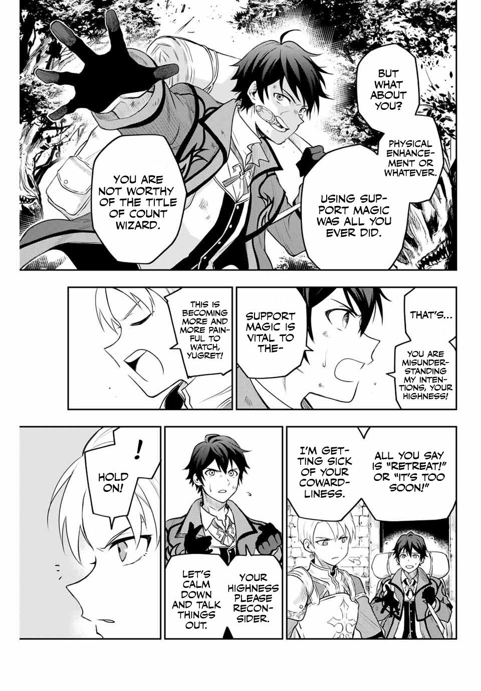 Mikata ga Yowa Sugite Hojo Mahou ni Toushite ita Kyuutei Mahou shi, Tsuihou Sarete Saikyou wo Mezasu Chap 1 - Next Chap 2
