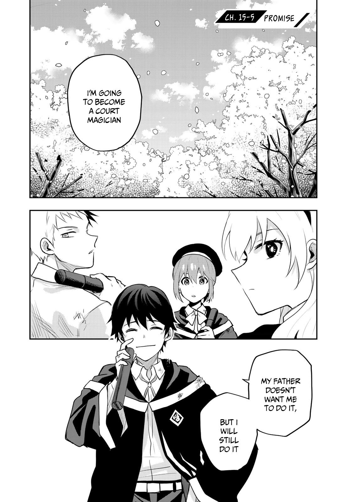Mikata ga Yowasugite Hojo Mahou ni Tesshiteita Kyuutei Mahoushi, Tsuihou sarete Saikyou wo Mezashimasu Chap 15.5 - Next Chap 16.5