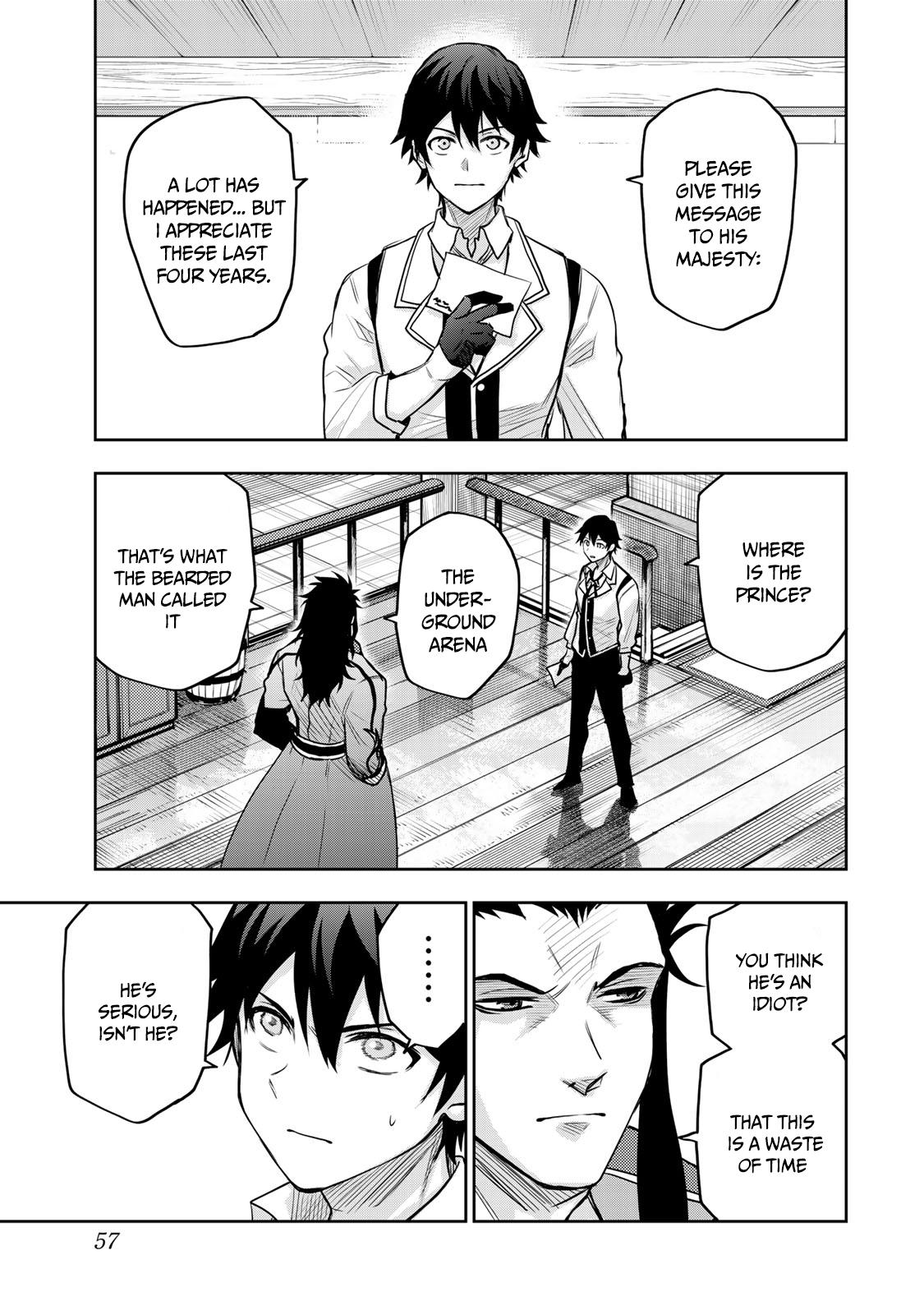 Mikata ga Yowasugite Hojo Mahou ni Tesshiteita Kyuutei Mahoushi, Tsuihou sarete Saikyou wo Mezashimasu Chap 22 - Next Chap 23