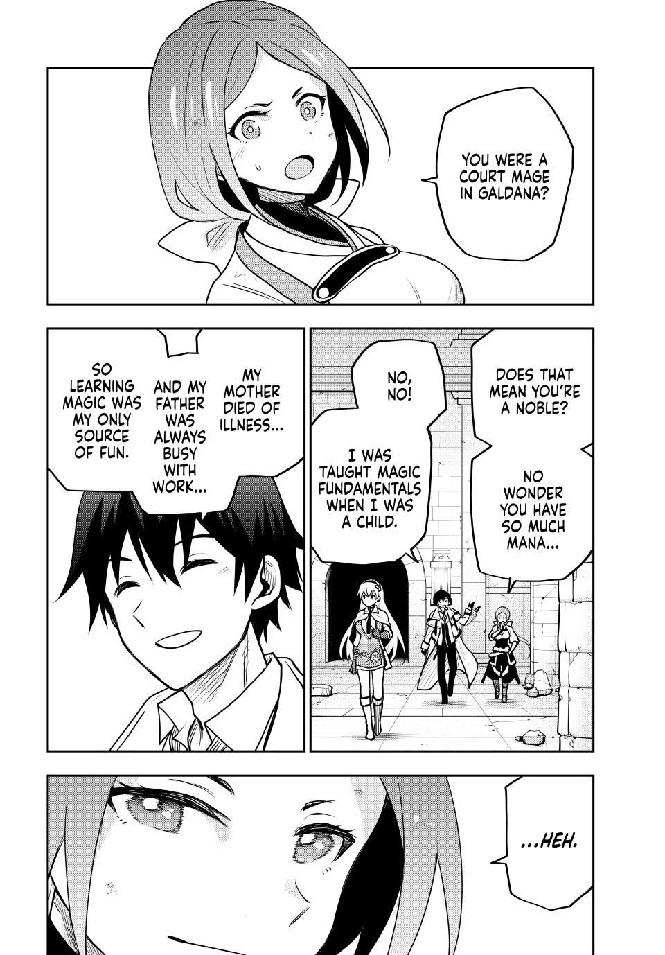 Mikata ga Yowasugite Hojo Mahou ni Tesshiteita Kyuutei Mahoushi, Tsuihou sarete Saikyou wo Mezashimasu Chap 34 - Next Chap 35