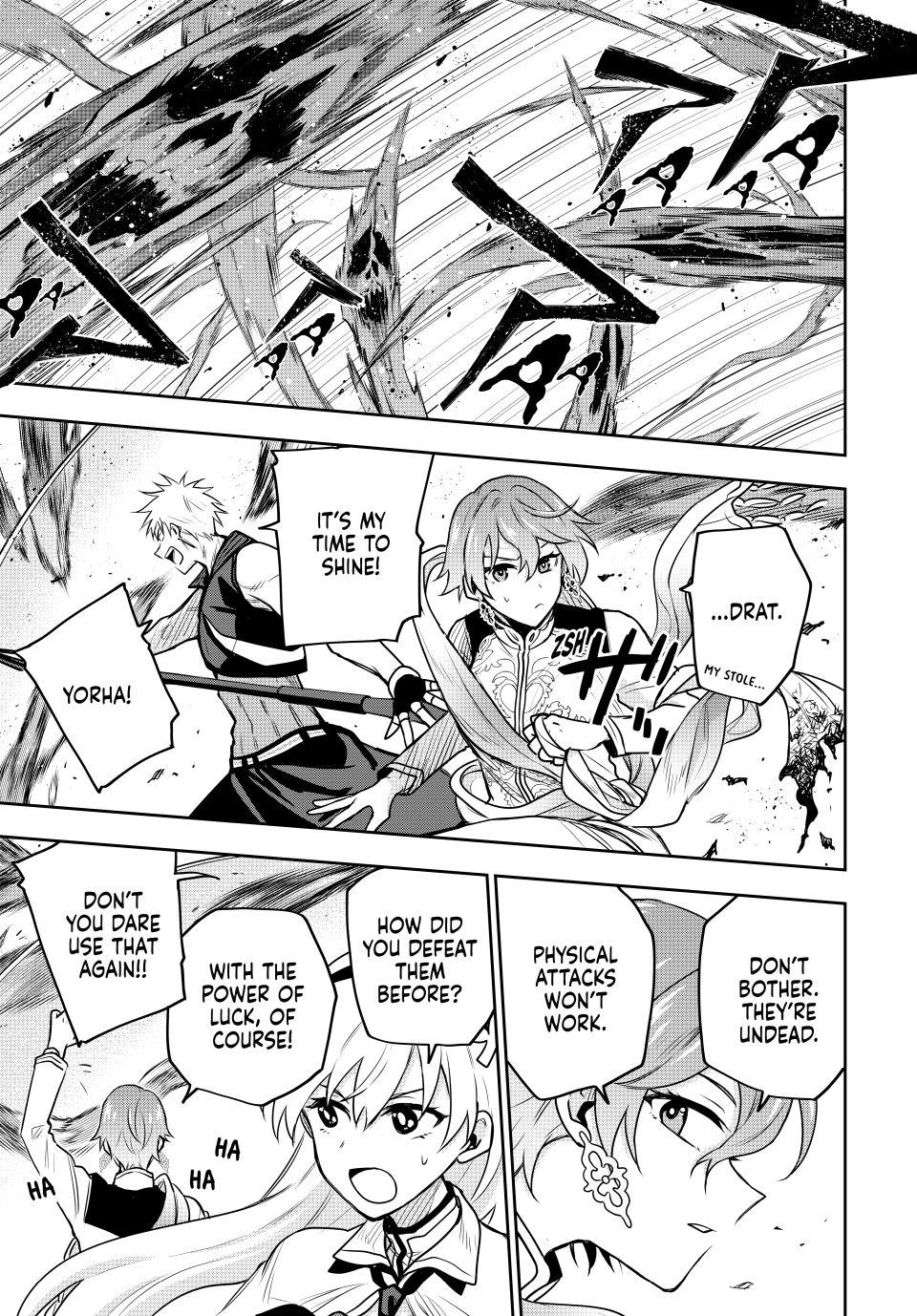 Mikata ga Yowasugite Hojo Mahou ni Tesshiteita Kyuutei Mahoushi, Tsuihou sarete Saikyou wo Mezashimasu Chap 94 - Next Chap 95
