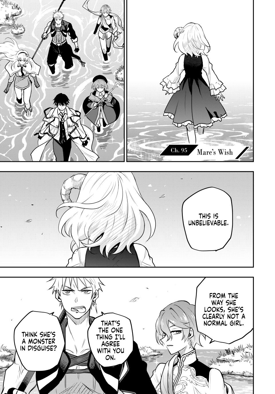 Mikata ga Yowa Sugite Hojo Mahou ni Toushite ita Kyuutei Mahou shi, Tsuihou Sarete Saikyou wo Mezasu Chap 95 - Next Chap 96