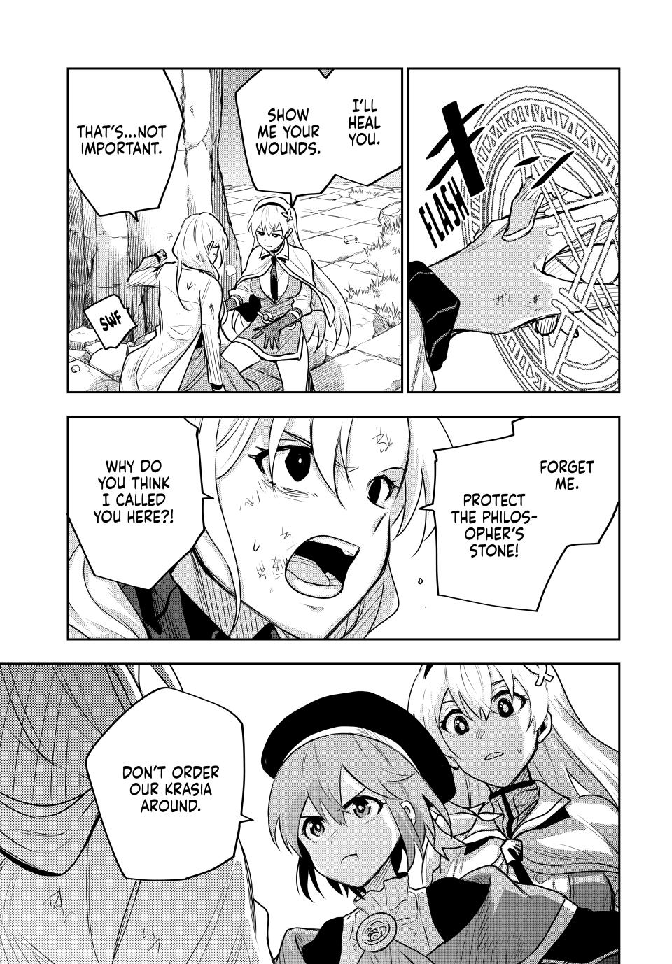 Mikata ga Yowa Sugite Hojo Mahou ni Toushite ita Kyuutei Mahou shi, Tsuihou Sarete Saikyou wo Mezasu Chap 104 - Next Chap 105