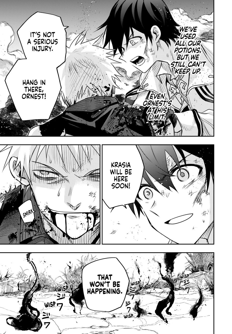 Mikata ga Yowa Sugite Hojo Mahou ni Toushite ita Kyuutei Mahou shi, Tsuihou Sarete Saikyou wo Mezasu Chap 111 - Next Chap 112