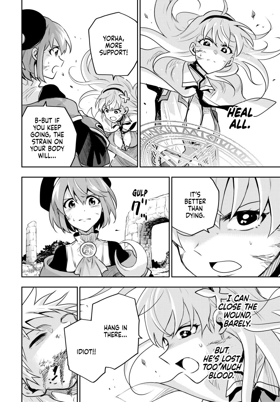 Mikata ga Yowa Sugite Hojo Mahou ni Toushite ita Kyuutei Mahou shi, Tsuihou Sarete Saikyou wo Mezasu Chap 113 - Next Chap 114