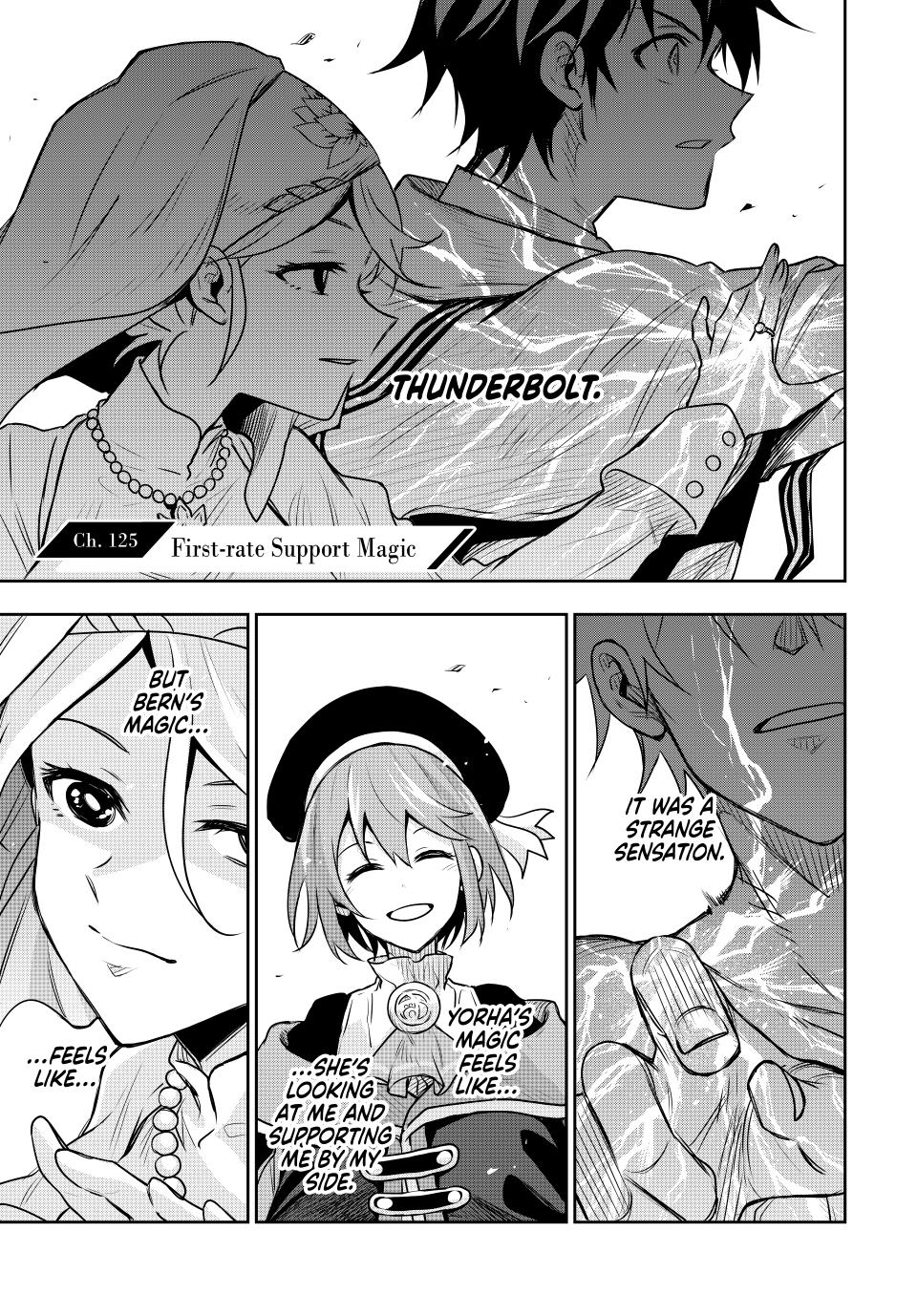 Mikata ga Yowasugite Hojo Mahou ni Tesshiteita Kyuutei Mahoushi, Tsuihou sarete Saikyou wo Mezashimasu Chap 125 - Next Chap 126