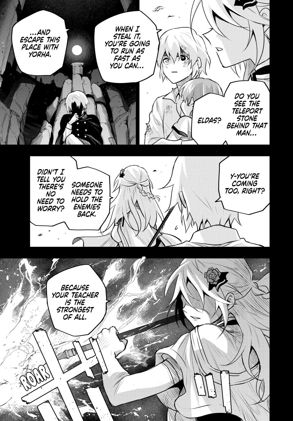 Mikata ga Yowasugite Hojo Mahou ni Tesshiteita Kyuutei Mahoushi, Tsuihou sarete Saikyou wo Mezashimasu Chap 156 - Next Chap 157