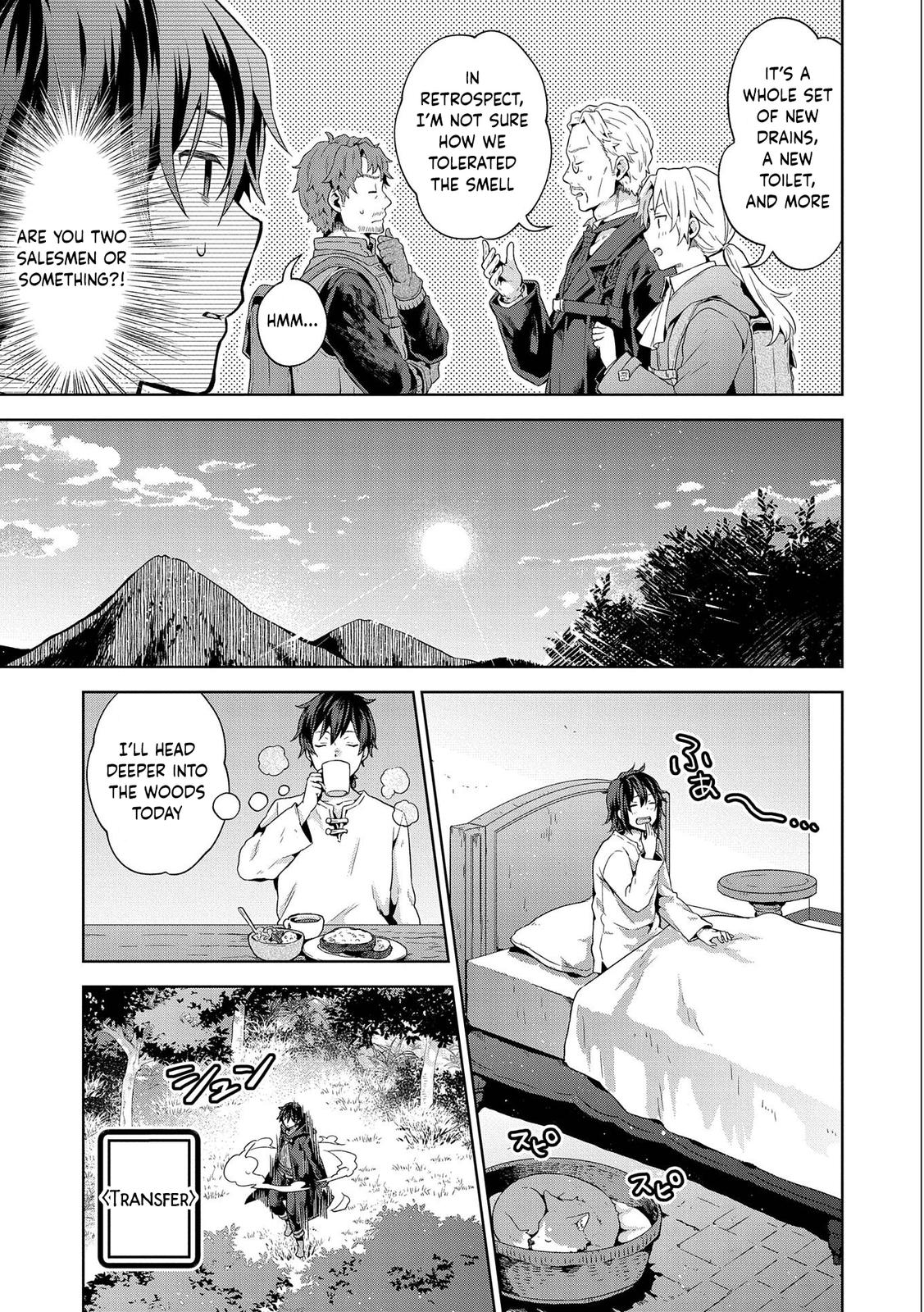 Isekai ni Teni shitara Yama no Naka datta. Handou de Tsuyosa yori mo Kaitekisa wo Erabimashita. Chap 14 - Next Chap 15