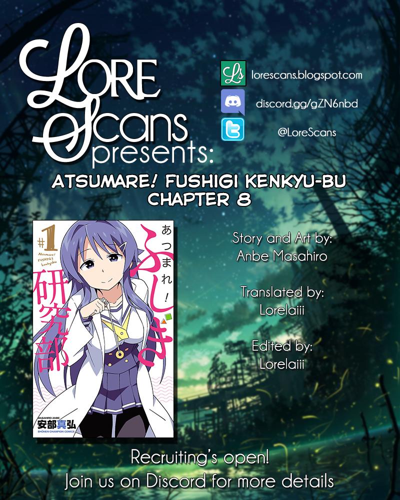Atsumare! Fushigi Kenkyuubu Chap 8 - Next Chap 9