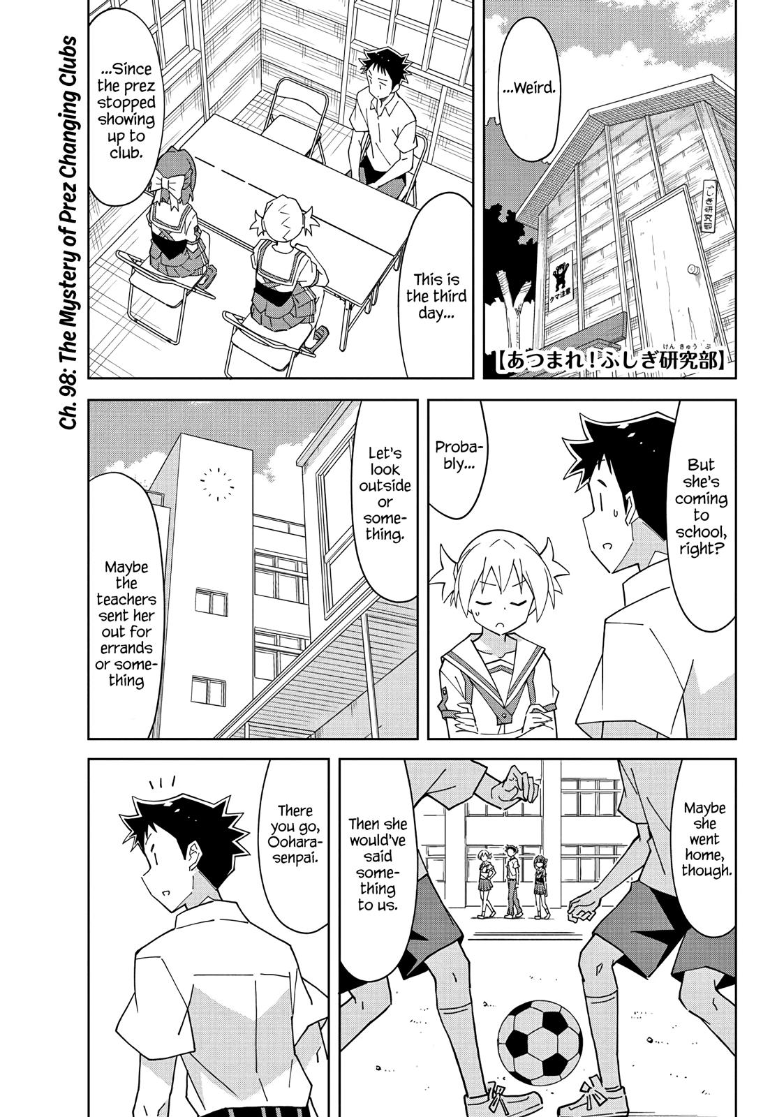 Atsumare! Fushigi Kenkyuubu Chap 98 - Next Chap 99