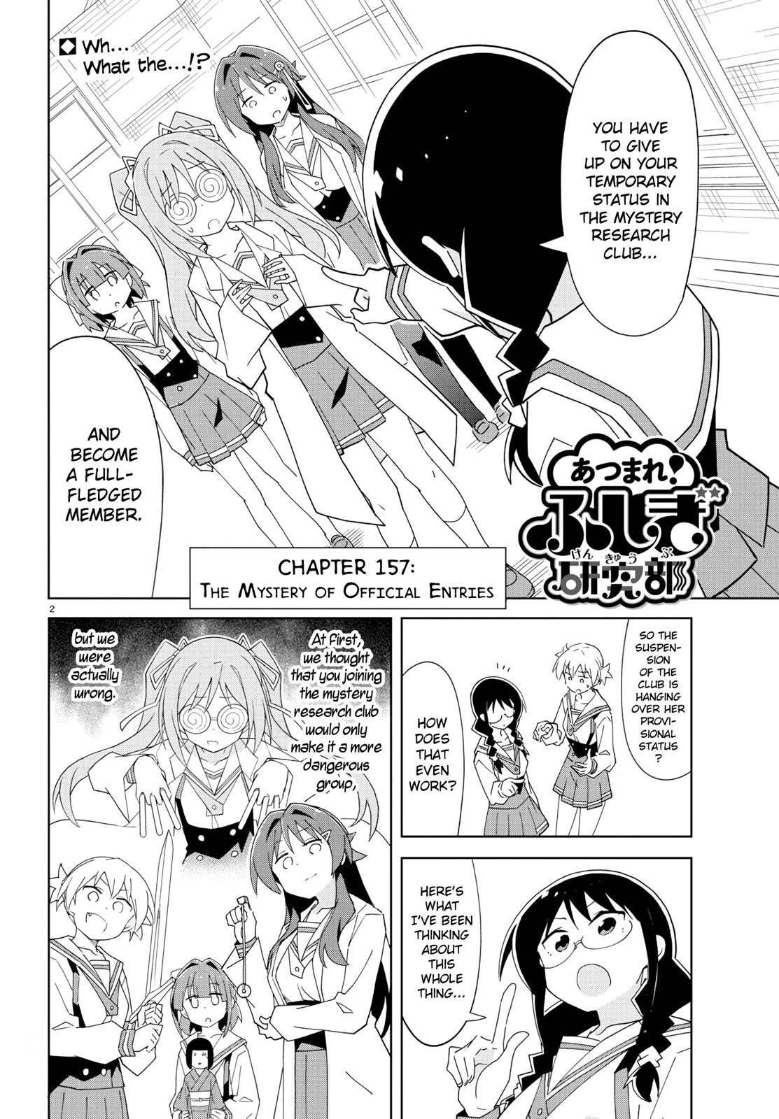 Atsumare! Fushigi Kenkyuubu Chap 157 - Next Chap 158
