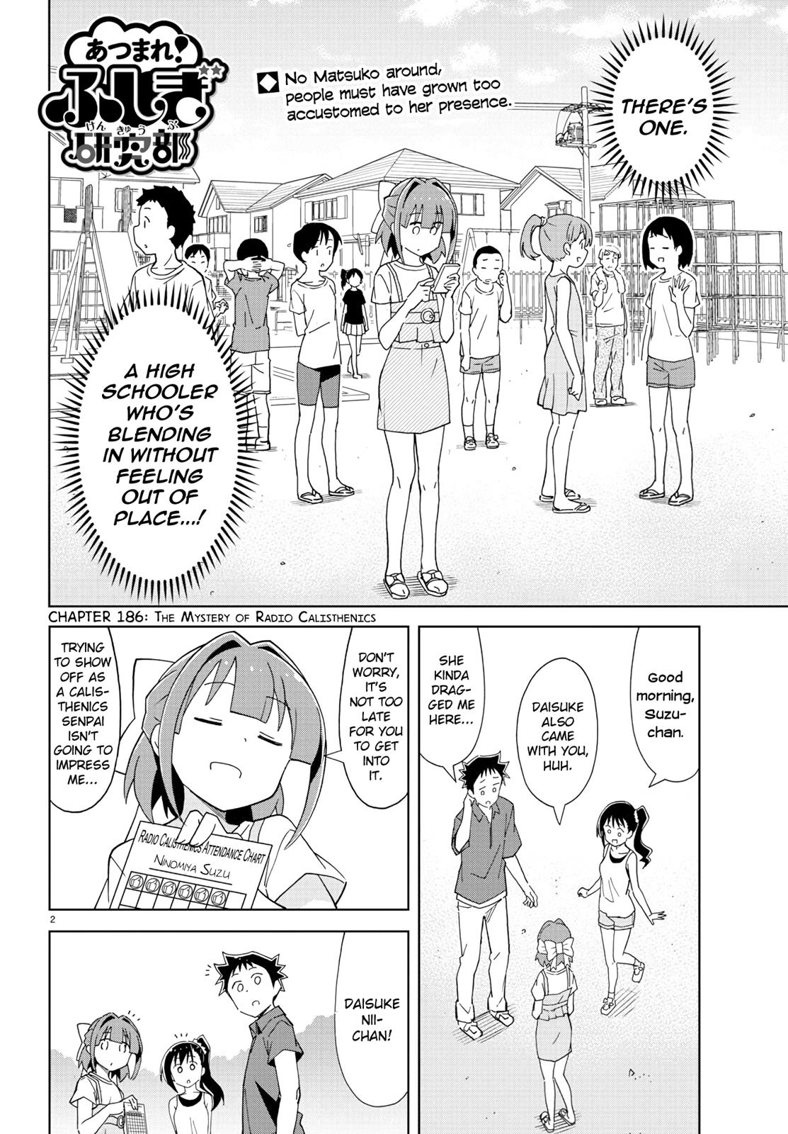 Atsumare! Fushigi Kenkyuubu Chap 186 - Next Chap 187