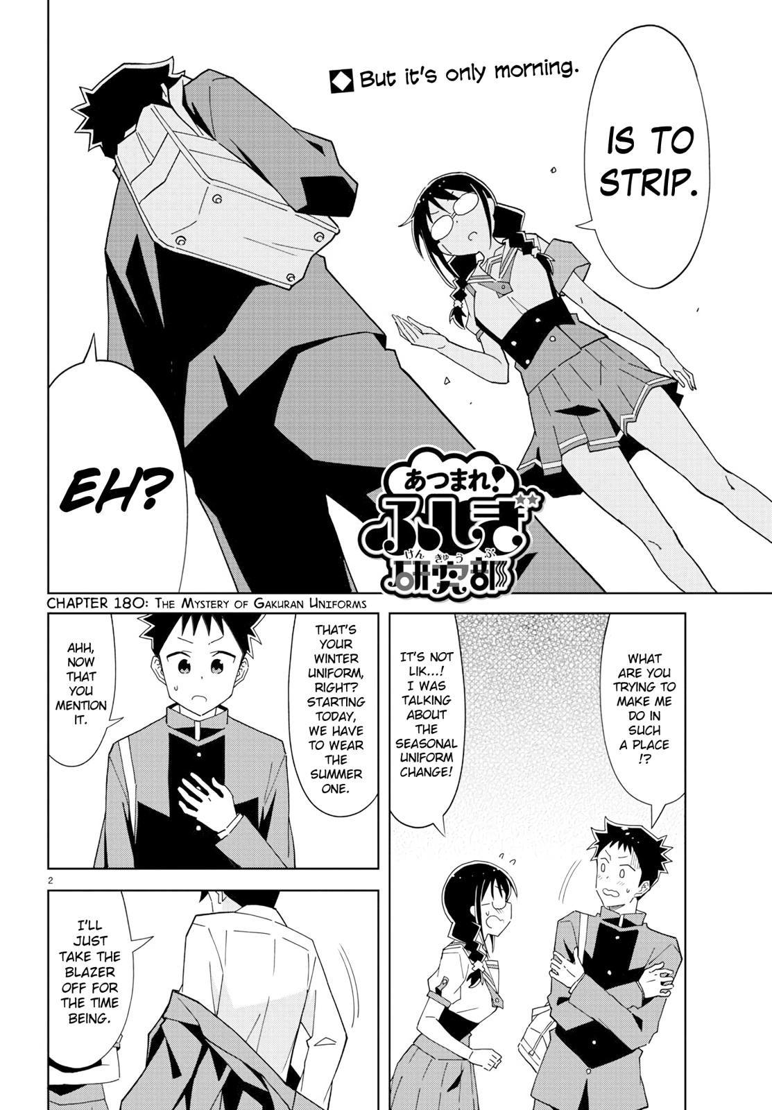 Atsumare! Fushigi Kenkyuubu Chap 180 - Next Chap 181