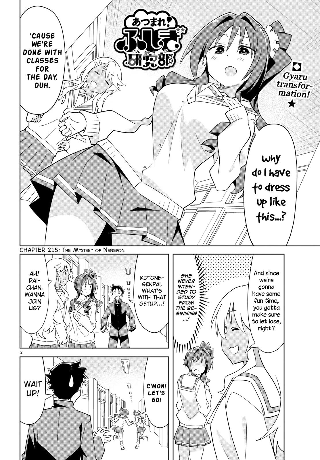 Atsumare! Fushigi Kenkyuubu Chap 215 - Next Chap 216