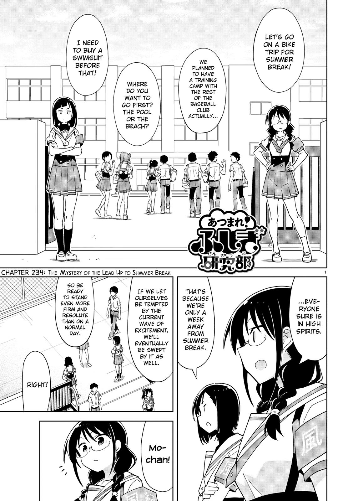 Atsumare! Fushigi Kenkyuubu Chap 234 - Next Chap 235