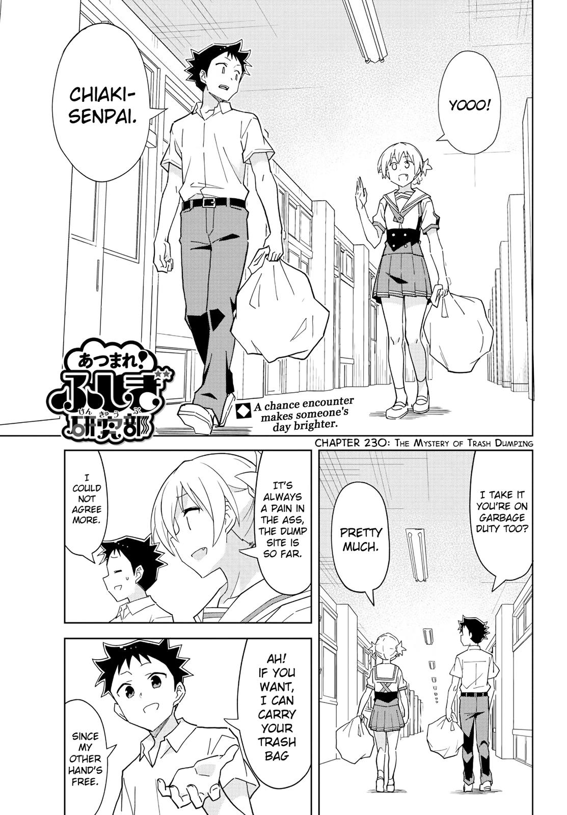 Atsumare! Fushigi Kenkyuubu Chap 230 - Next Chap 231