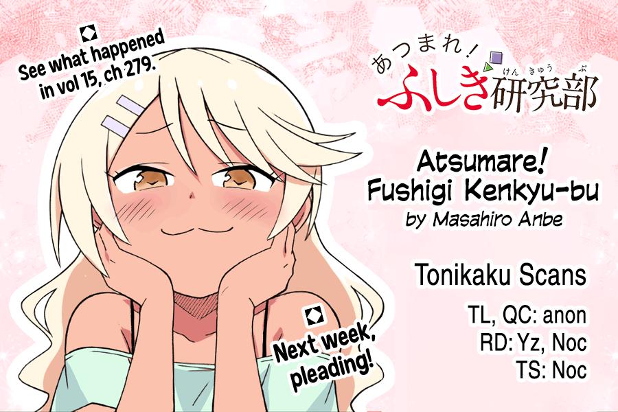 Atsumare! Fushigi Kenkyuubu Chap 313 - Next Chap 314