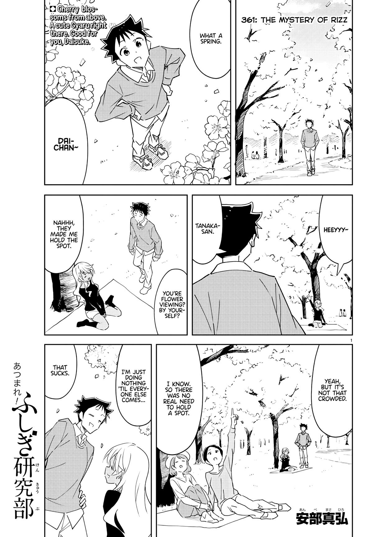 Atsumare! Fushigi Kenkyuubu Chap 361 - Next Chap 362