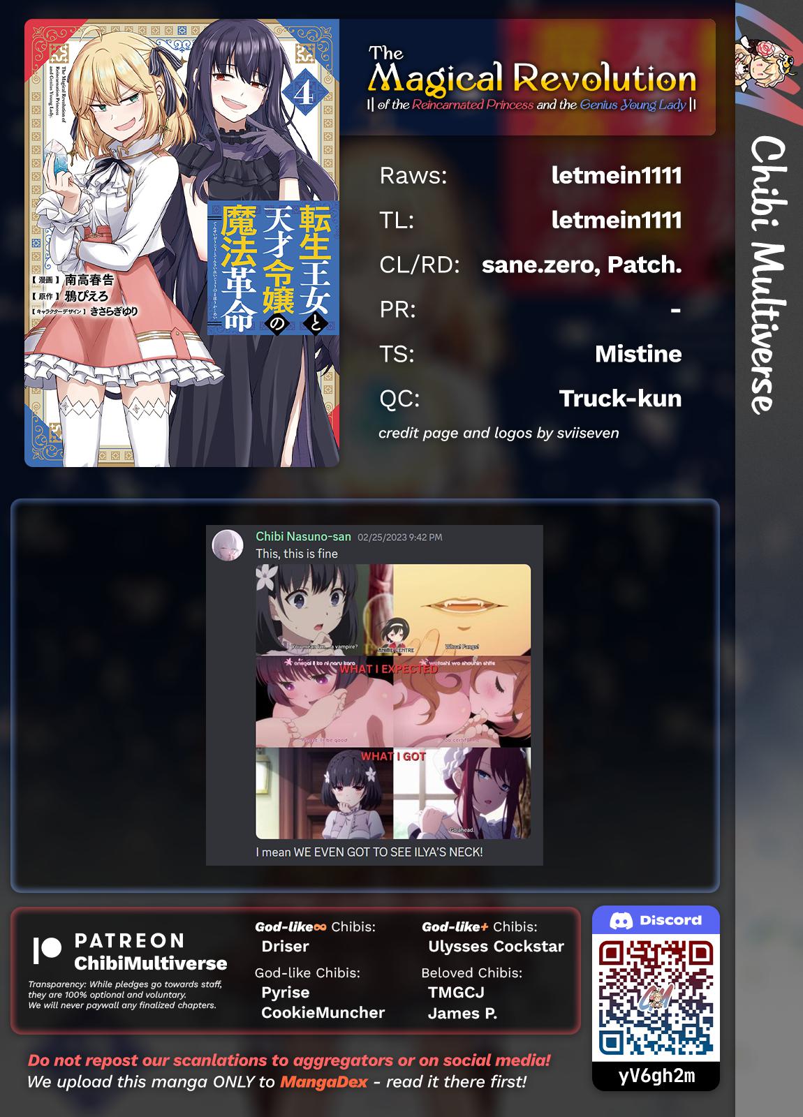 Tensei Oujo to Tensai Reijou no Mahou Kakumei Chap 29 - Next Chap 30