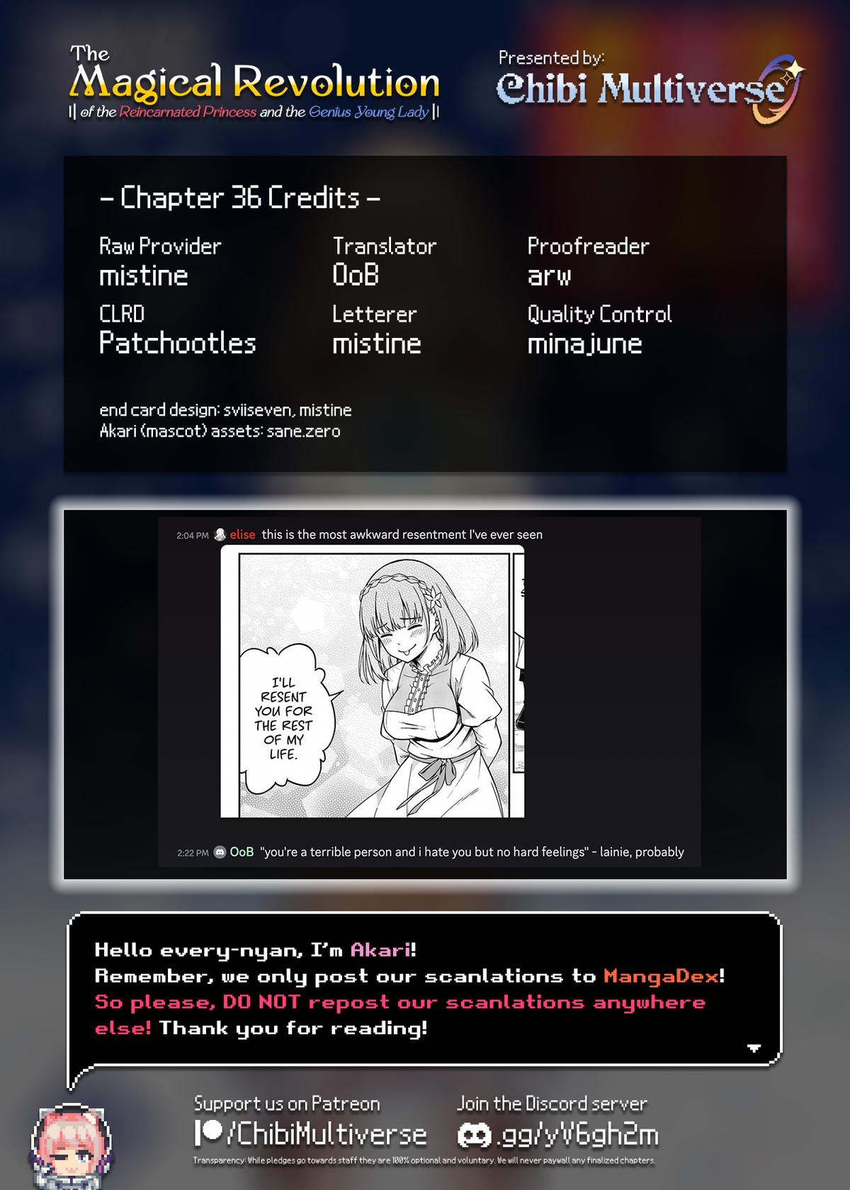 Tensei Oujo to Tensai Reijou no Mahou Kakumei Chap 36 - Next Chap 37