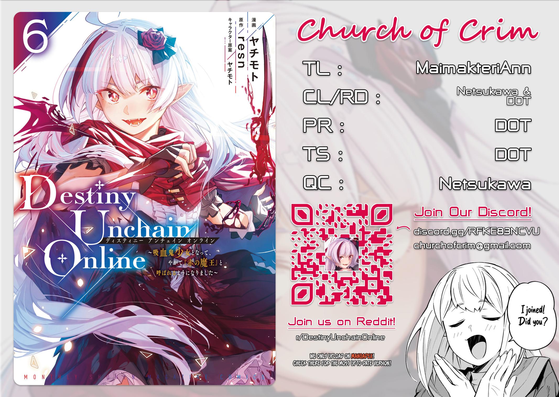 Destiny Unchain Online: Kyuuketsuki Shoujo to Natte, Yagate Chap 47 - Next Chap 48