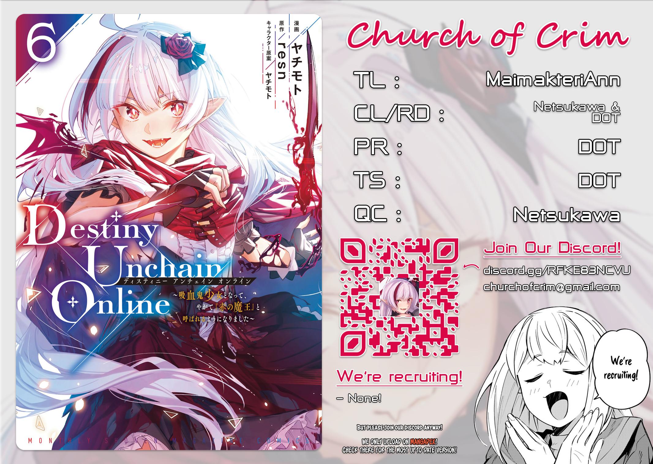 Destiny Unchain Online: Kyuuketsuki Shoujo to Natte, Yagate Chap 44 - Next Chap 45