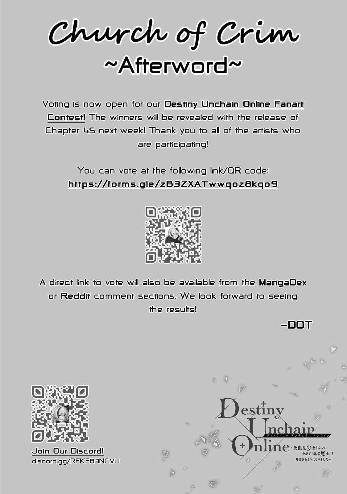 Destiny Unchain Online: Kyuuketsuki Shoujo to Natte, Yagate Chap 44 - Next Chap 45