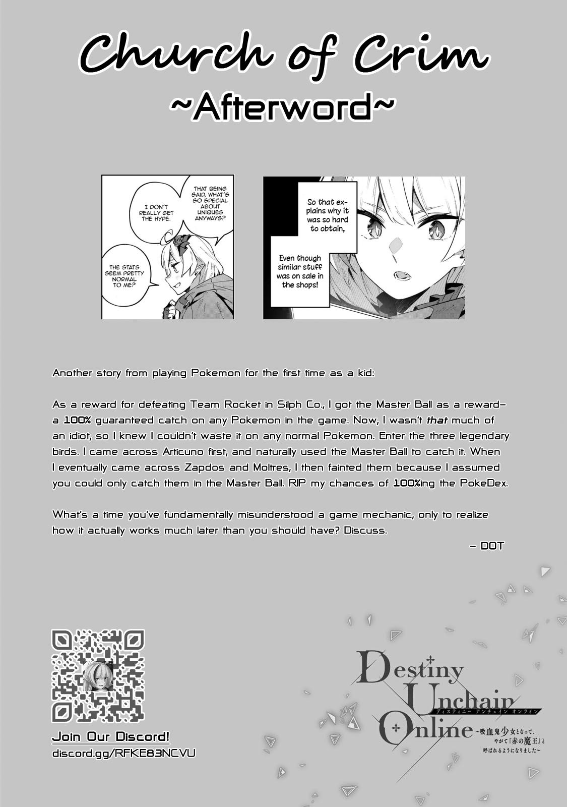 Destiny Unchain Online: Kyuuketsuki Shoujo to Natte, Yagate Chap 48 - Next Chap 49