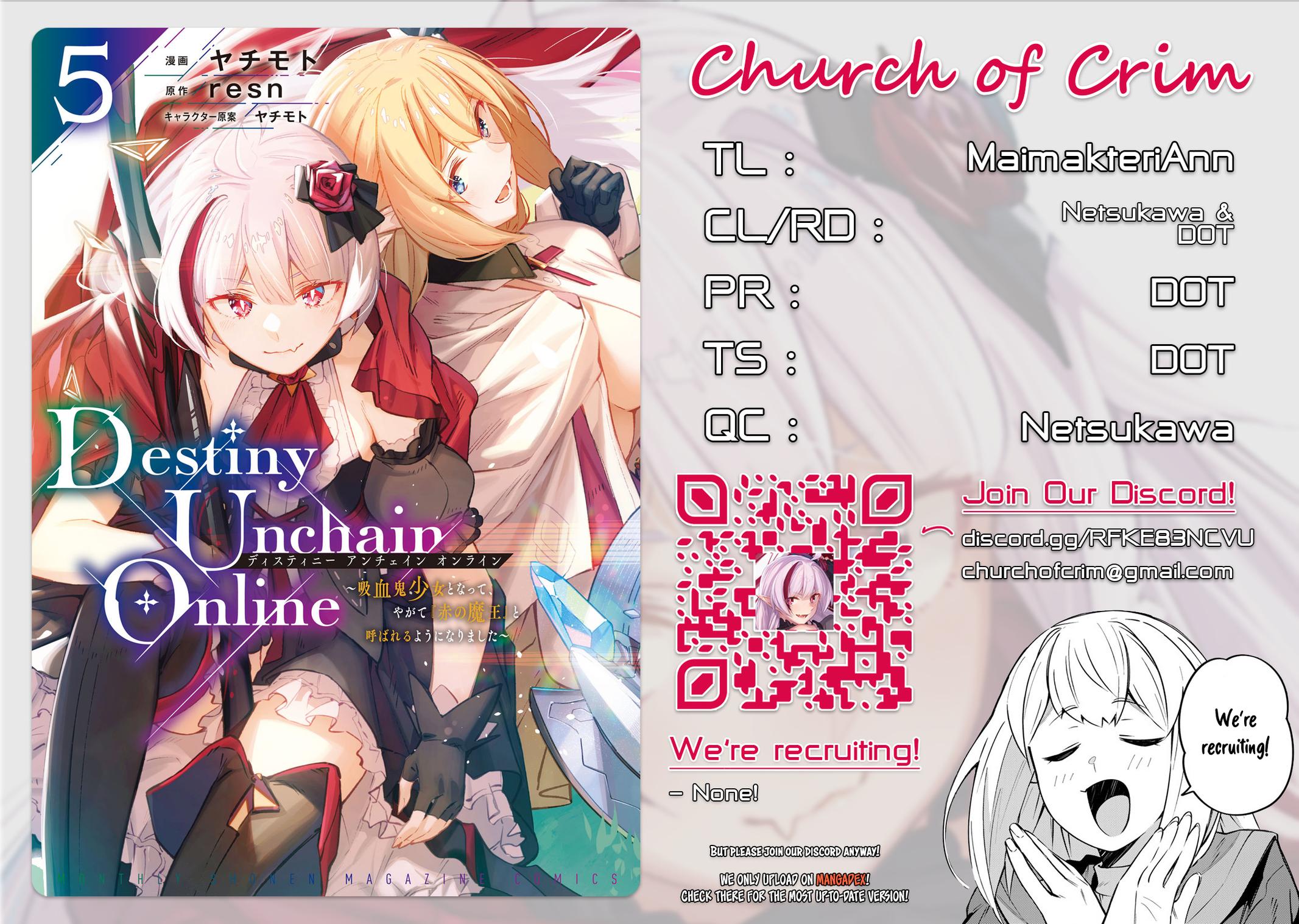Destiny Unchain Online: Kyuuketsuki Shoujo to Natte, Yagate Chap 42 - Next Chap 43