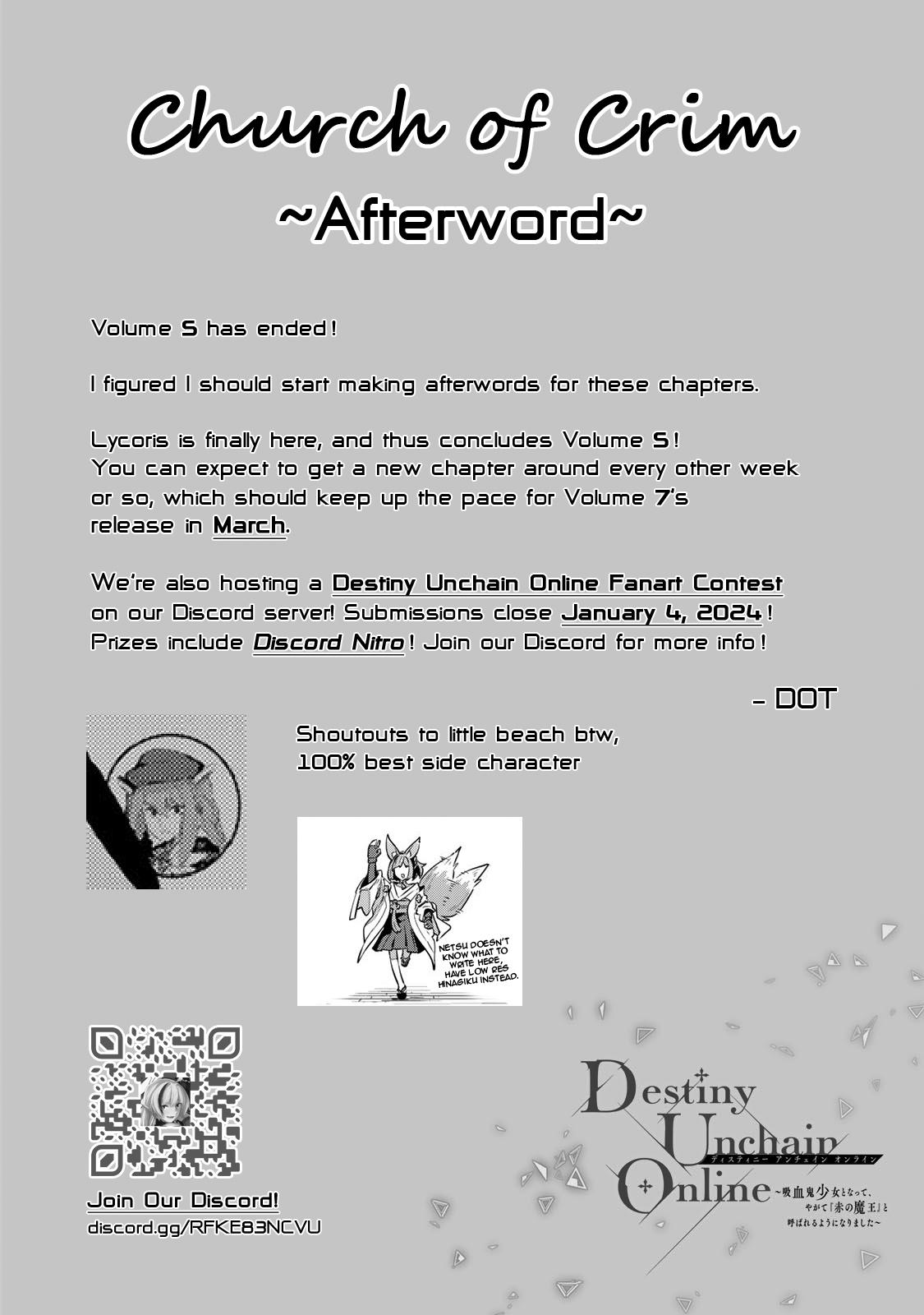 Destiny Unchain Online: Kyuuketsuki Shoujo to Natte, Yagate Chap 42 - Next Chap 43
