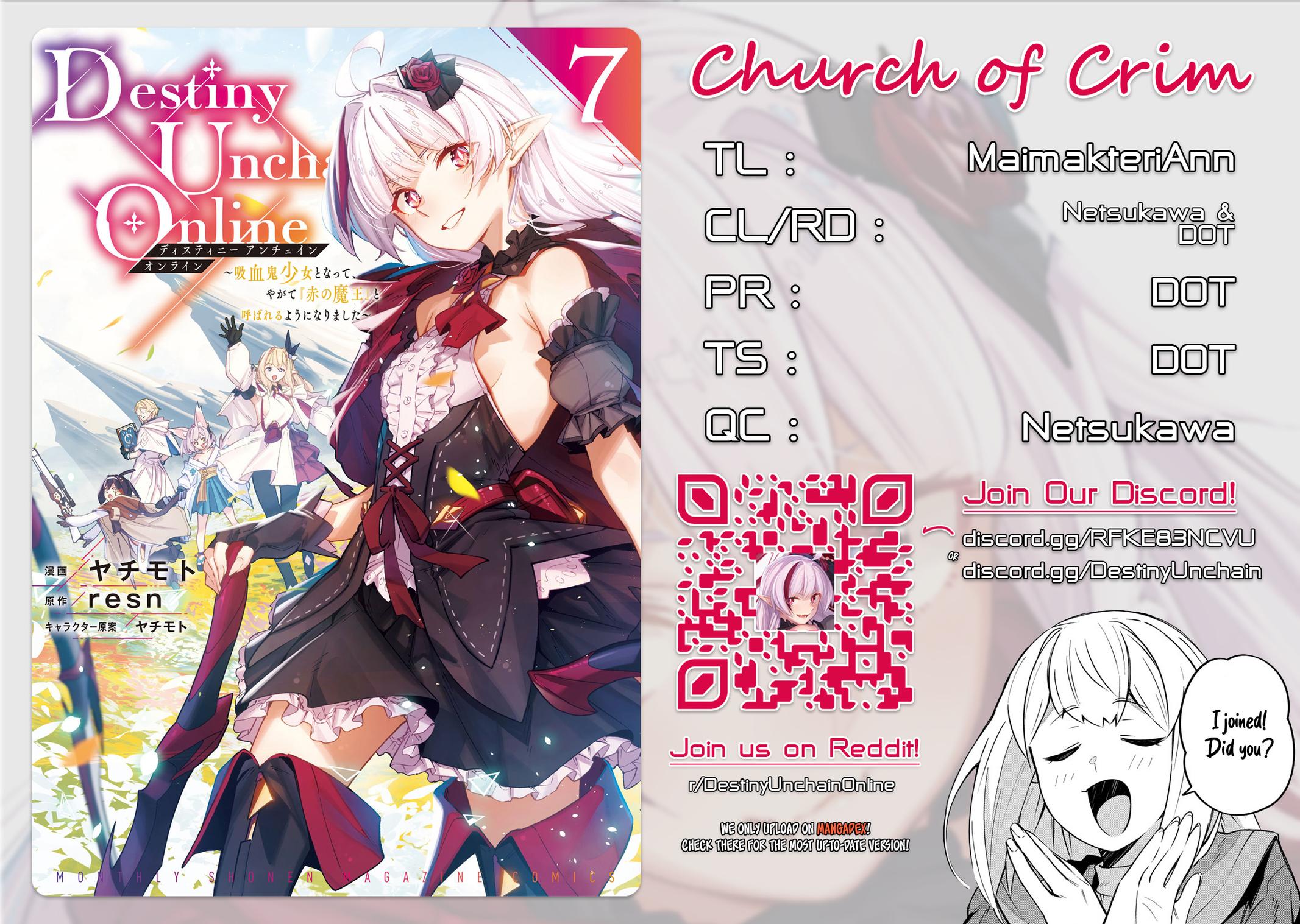 Destiny Unchain Online: Kyuuketsuki Shoujo to Natte, Yagate Chap 54 - Next Chap 55