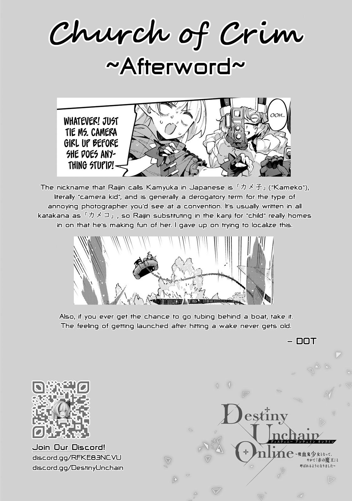Destiny Unchain Online: Kyuuketsuki Shoujo to Natte, Yagate Chap 55 - Next Chap 56