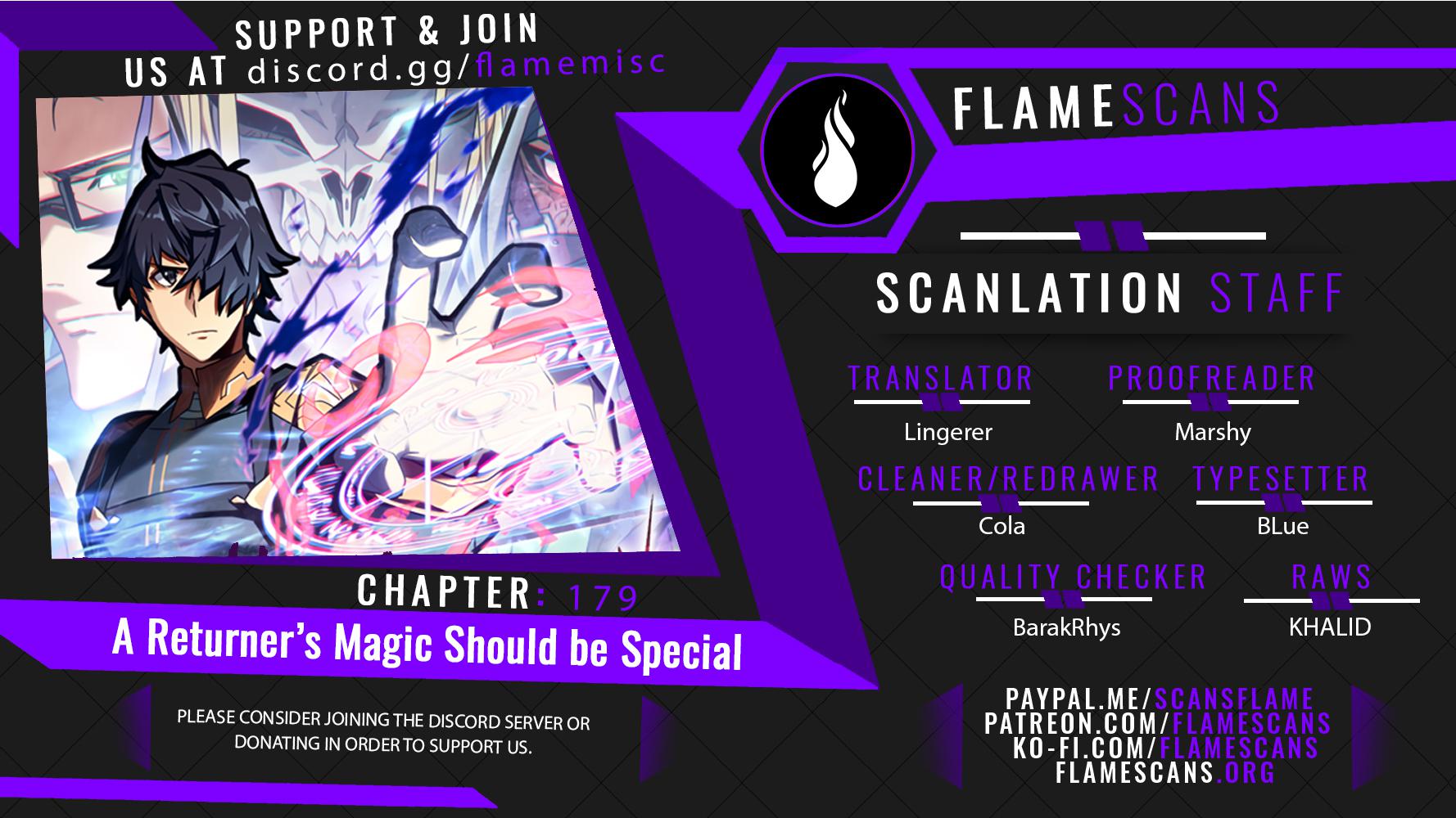 A Returner's Magic Should Be Special Chap 179 - Next Chap 180
