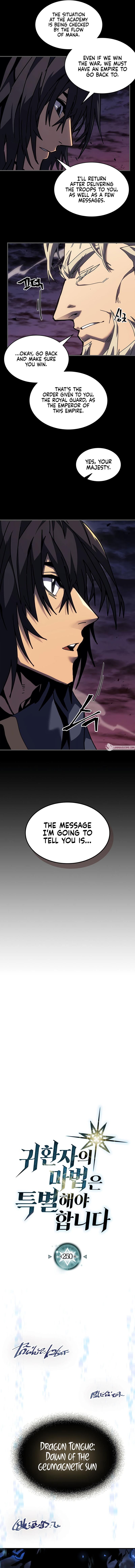 A Returner's Magic Should Be Special Chap 250 - Next Chap 251