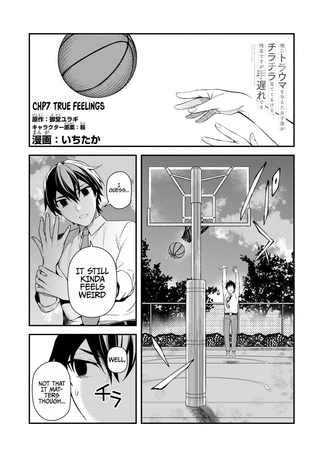 Ore ni Trauma wo Ataeta Joshi-tachi ga Chirachira Mitekuru kedo, Zannen desu ga Teokure desu Chap 7 - Next Chap 8