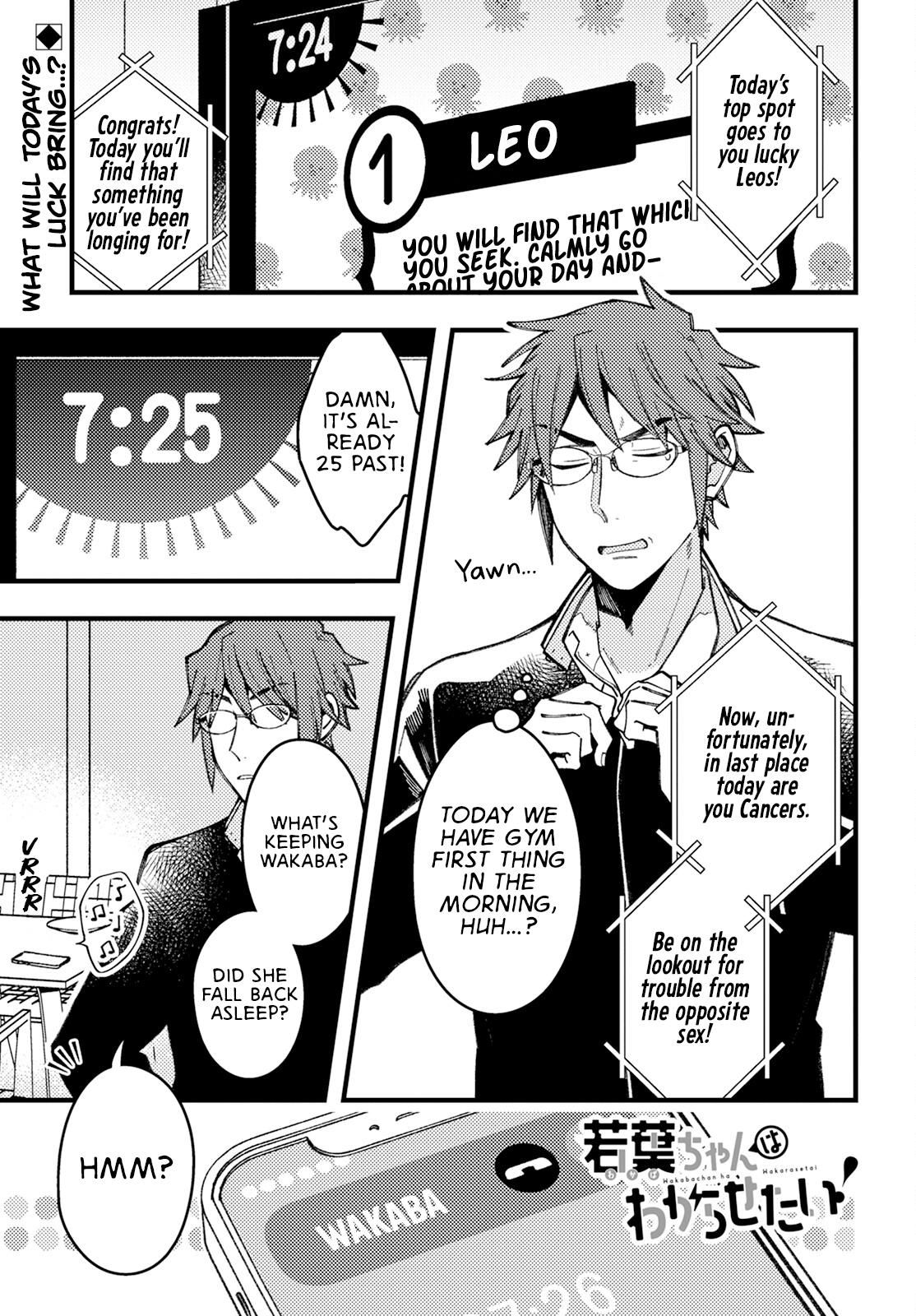 Wakaba-chan wa Wakarasetai! Chap 8 - Next Chap 9